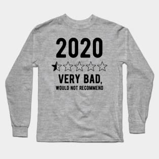 2020 Would Not Recommend bad review 2020 Long Sleeve T-Shirt